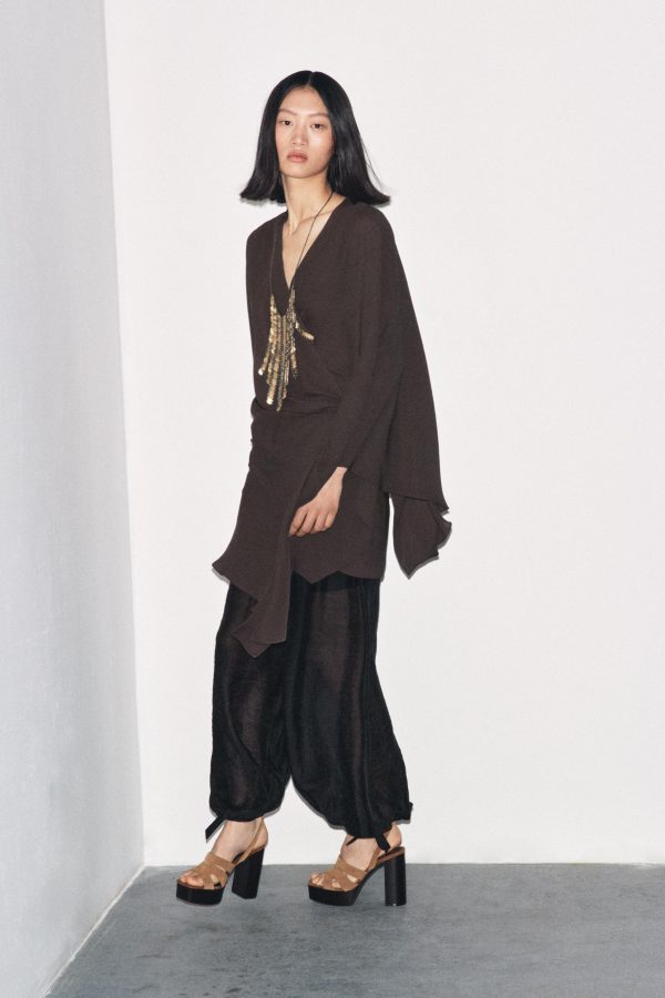 KRUVAZE ASİMETRİK ZW COLLECTION BLUZ - از برند زارا