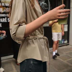 پیراهن سافاری یقه‌دار با جیب از برند زارا (زنانه)