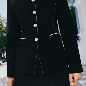 بلزر یقه گرد آستین بلند با جیب از برند زارا (زنانه)