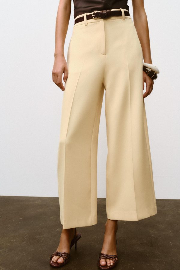KEMERLİ CULOTTE PANTOLON - از برند زارا