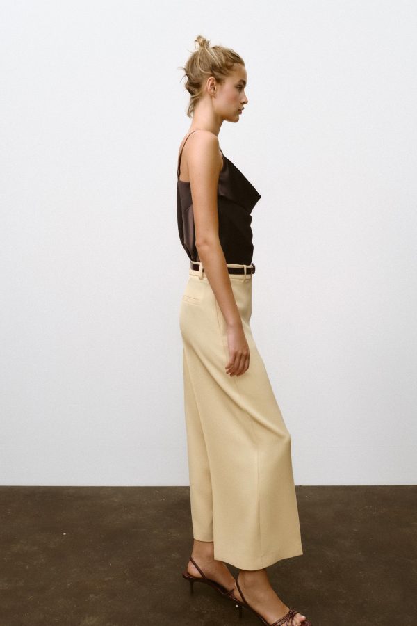 KEMERLİ CULOTTE PANTOLON - از برند زارا