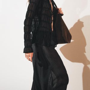 BAĞCIKLI BÜZGÜÜ ZW COLLECTION PANTOLON - از برند زارا