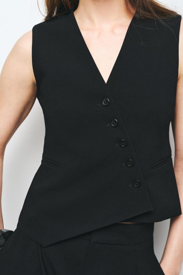 ZW COLLECTION ASİMETRİK YELEK - از برند زارا
