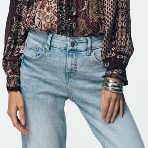 شلوار جین پایین‌کمر اسپانیایی از برند زارا (زنانه)