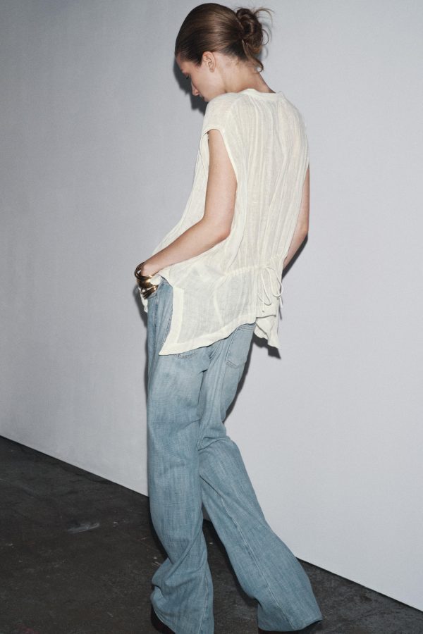 ZW COLLECTION DÜŞÜK BEL İSPANYOL PAÇA JEAN - از برند زارا