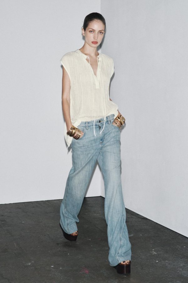 ZW COLLECTION DÜŞÜK BEL İSPANYOL PAÇA JEAN - از برند زارا