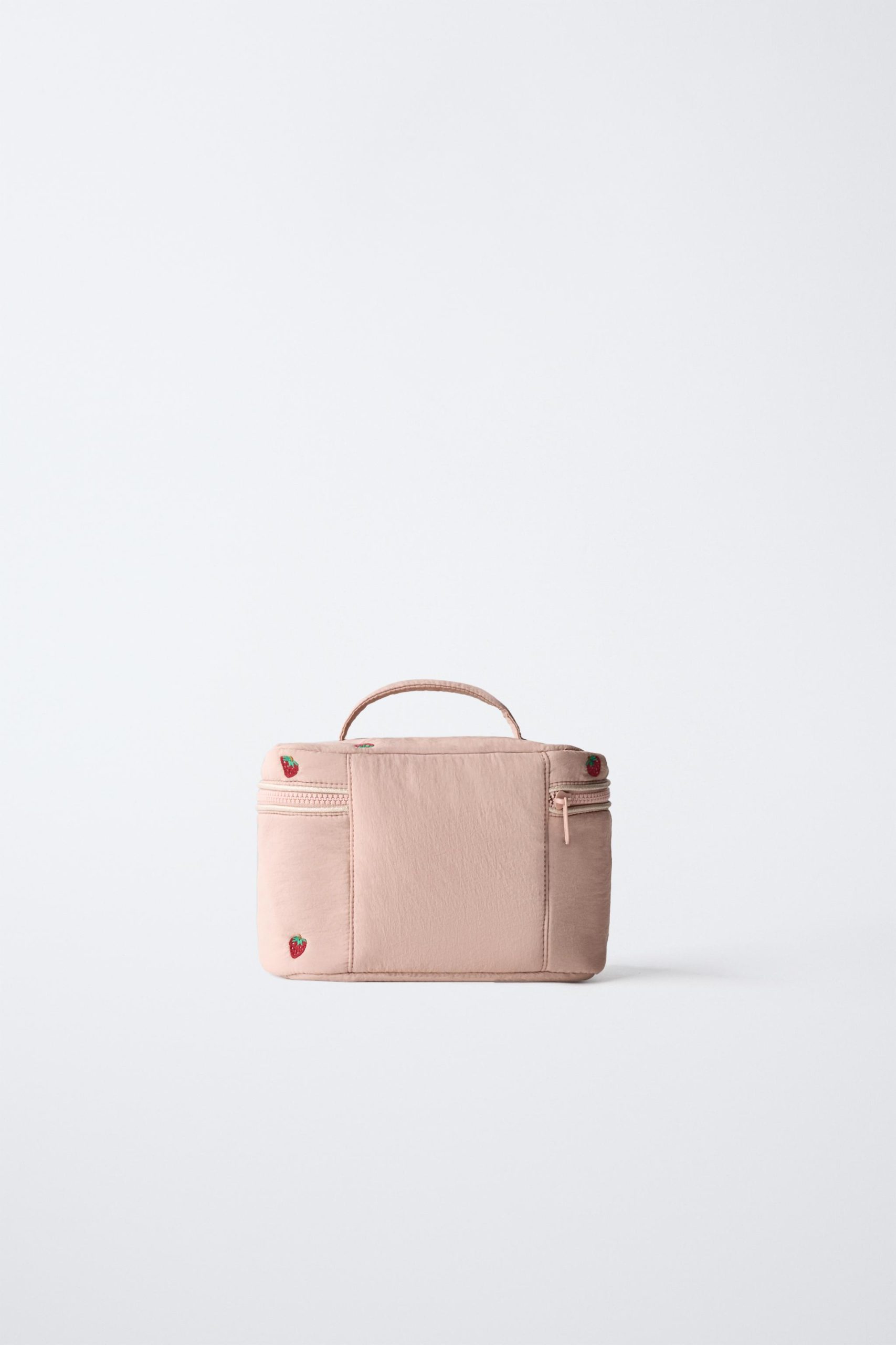 کیف آرایشی زیپدار با طرح توتفرنگی از برند زارا (بچه گانه)