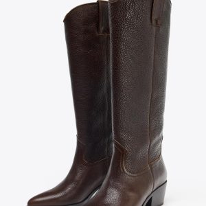 کفش بوت چرم با طراحی خاص و راحتی از برند زارا (زنانه)