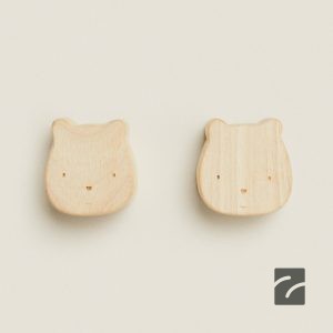 دستگیره چوبی خرس دو عددی از برند زارا
