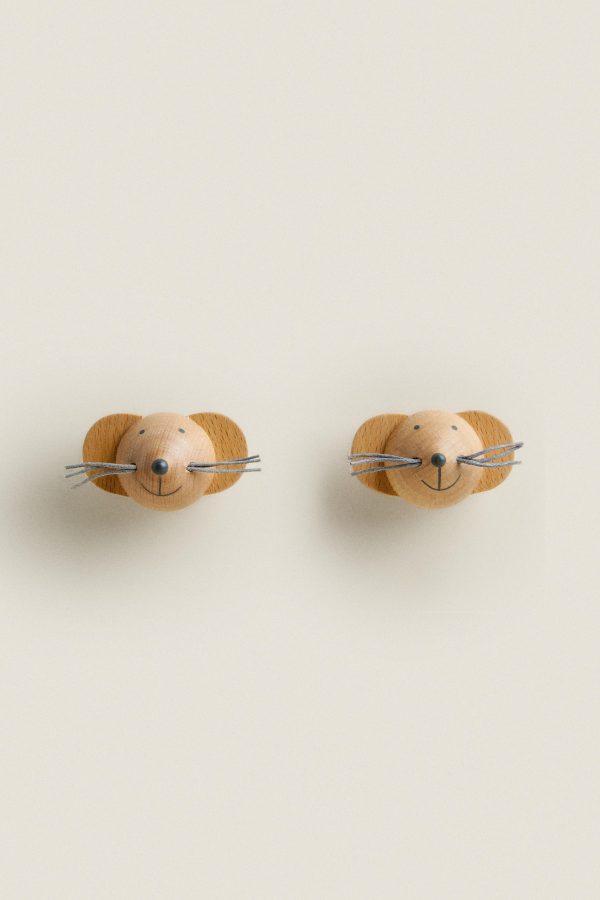 دستگیره چوبی موش برای کمد ۲ عددی از برند زارا