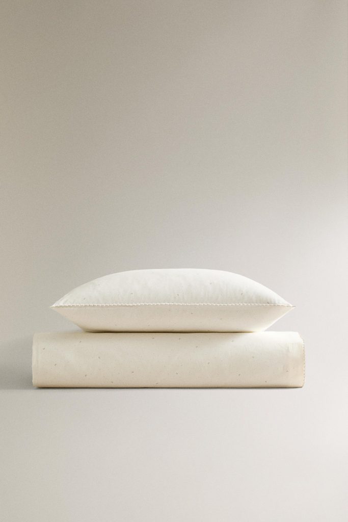 ست روتختی پنبهای کودکانه طرح ماه و س از برند زارا