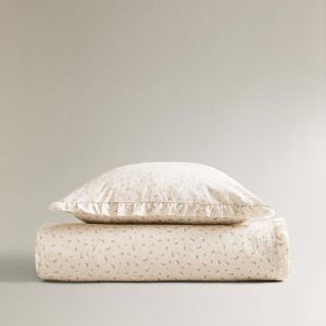 روتختی پنبه‌ای گلدار با دکمه مخفی از برند زارا