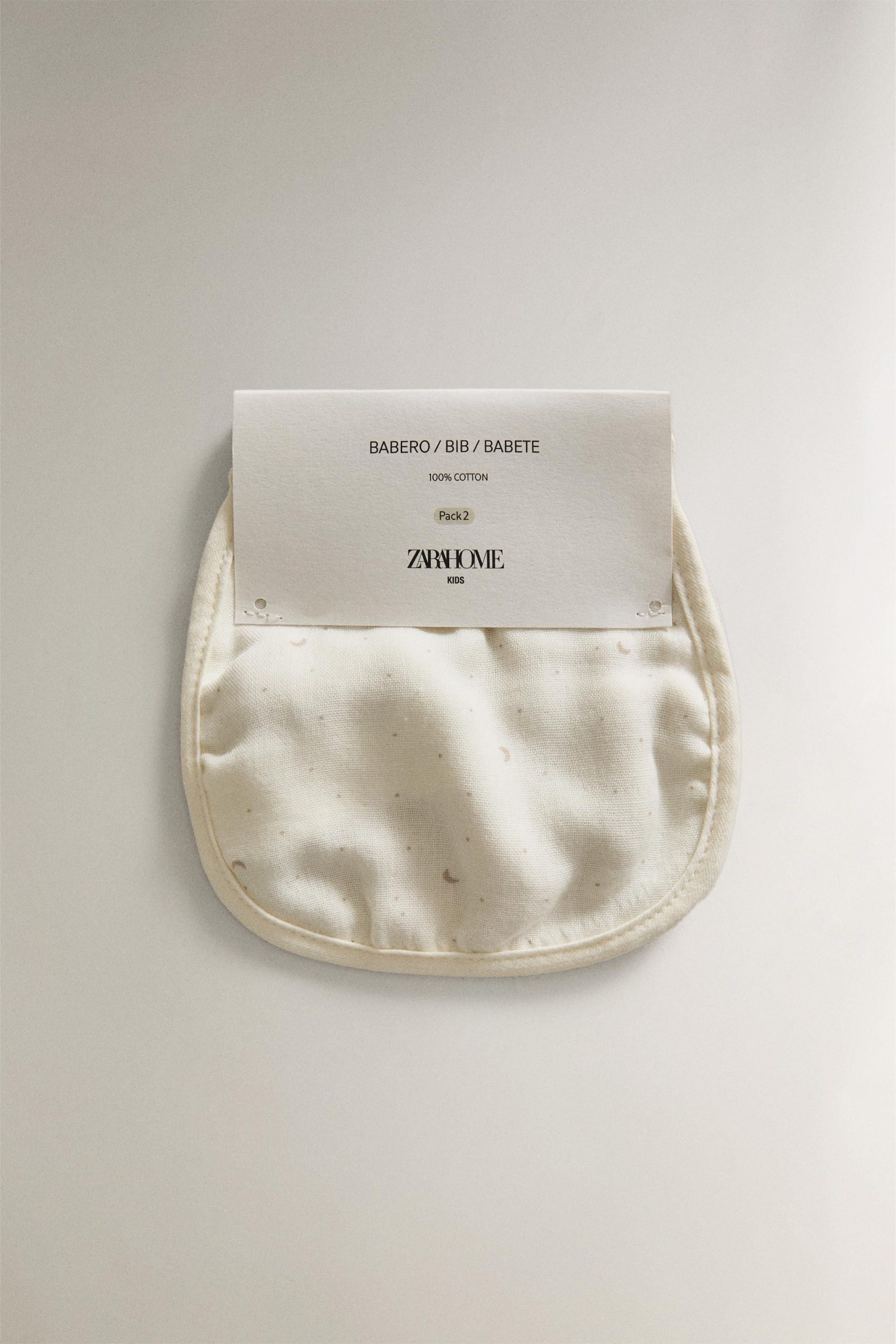 پیشبند نوزاد طرح ماه دو عددی از برند زارا