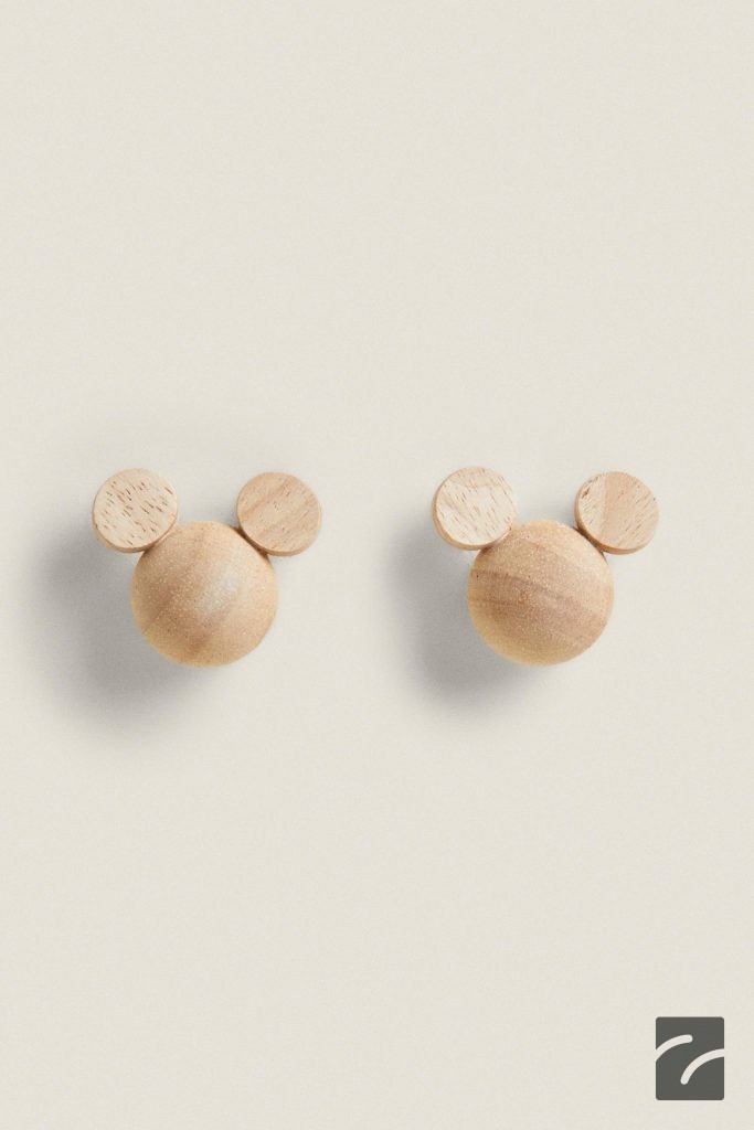 دستگیره چوبی میکی ماوس دو عددی از برند زارا