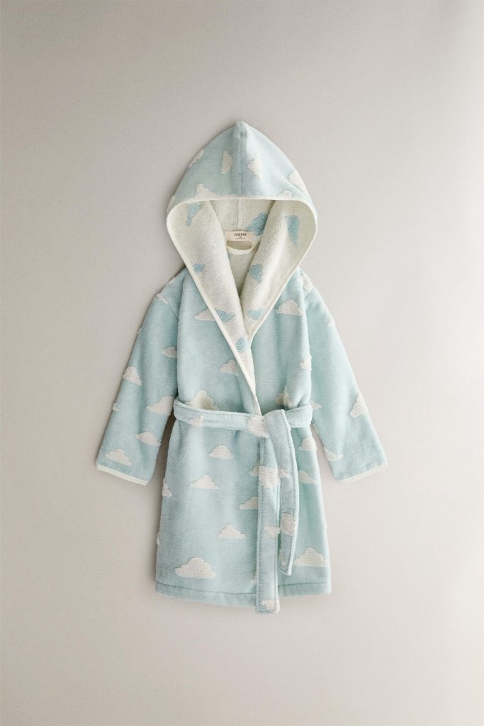 بورنوش کودکانه طرح ابر نرم و پنبهای از برند زارا