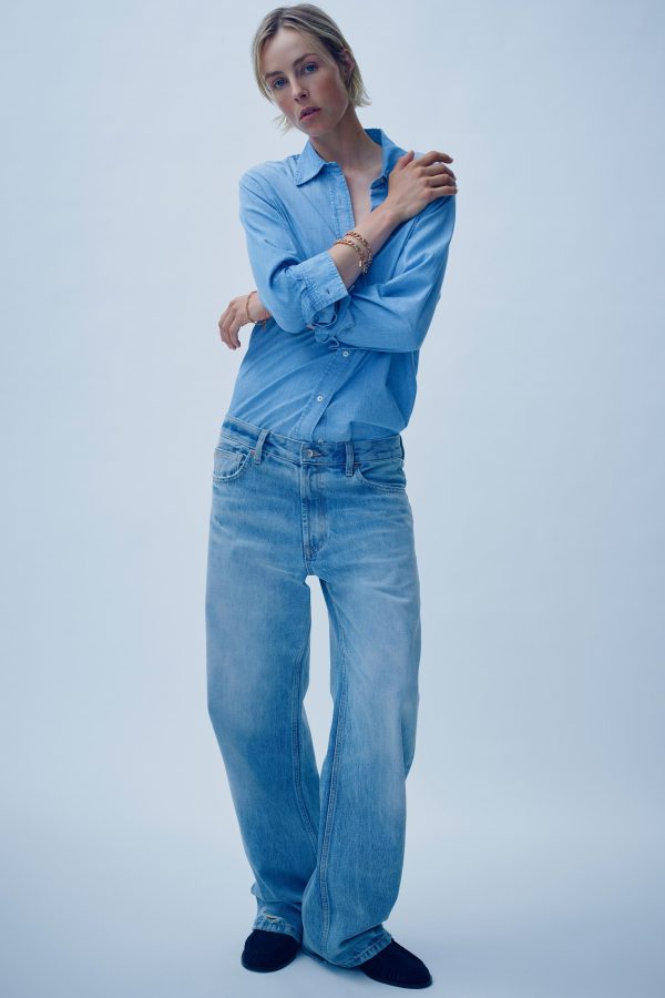 TRF DÜZ KESİ LOOSE ORTA BEL JEAN - از برند زارا