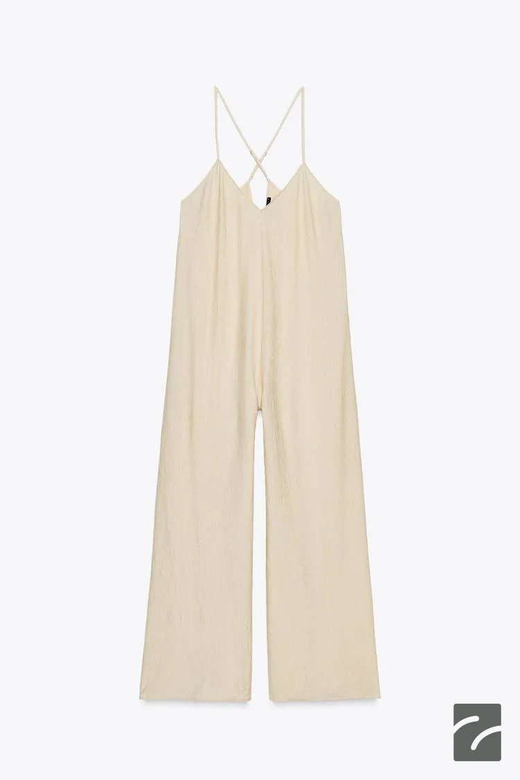 بلند تِولُم یقه V با بندهای نازک از برند زارا (زنانه)