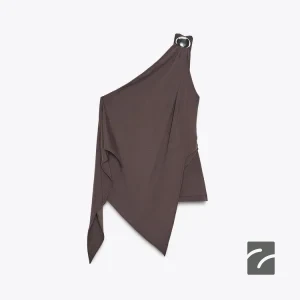 بلوز یقه نامتقارن با شانه‌های باز از برند زارا (زنانه)