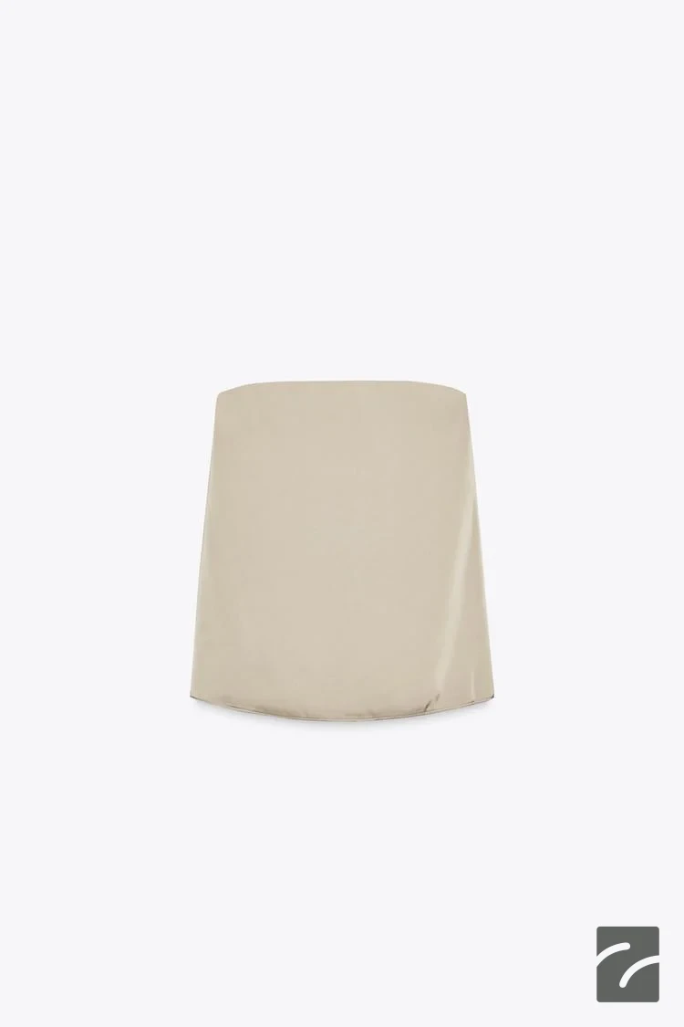 بلوز یقهگرد ساتن با شانههای باز از برند زارا (زنانه)