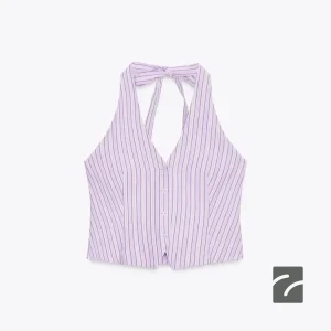 بالا تنه یقه هالتر و پشت باز از برند زارا (زنانه)