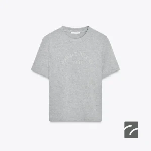 تی‌شرت یقه گرد با جزئیات فلزی از برند زارا (زنانه)