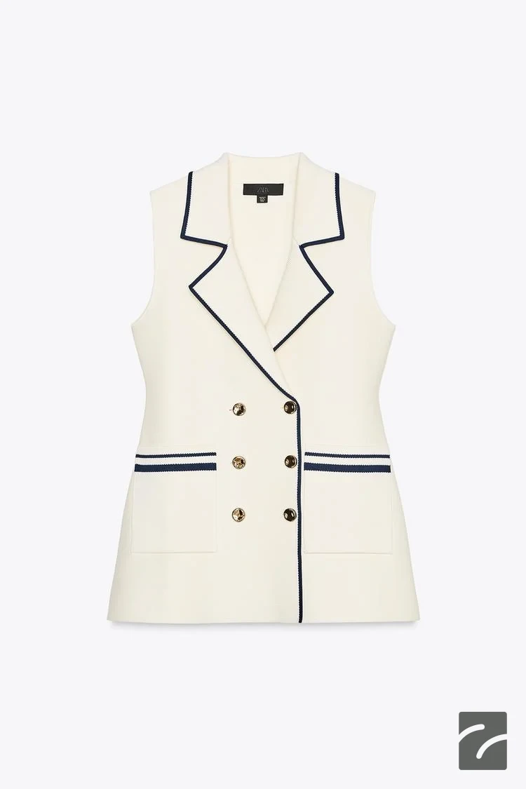 جلیقه بدون آستین با جیب جلو از برند زارا (زنانه)