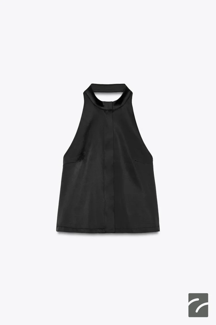 جلیقه کلاهدار دکلته با زیپ مخفی از برند زارا (زنانه)