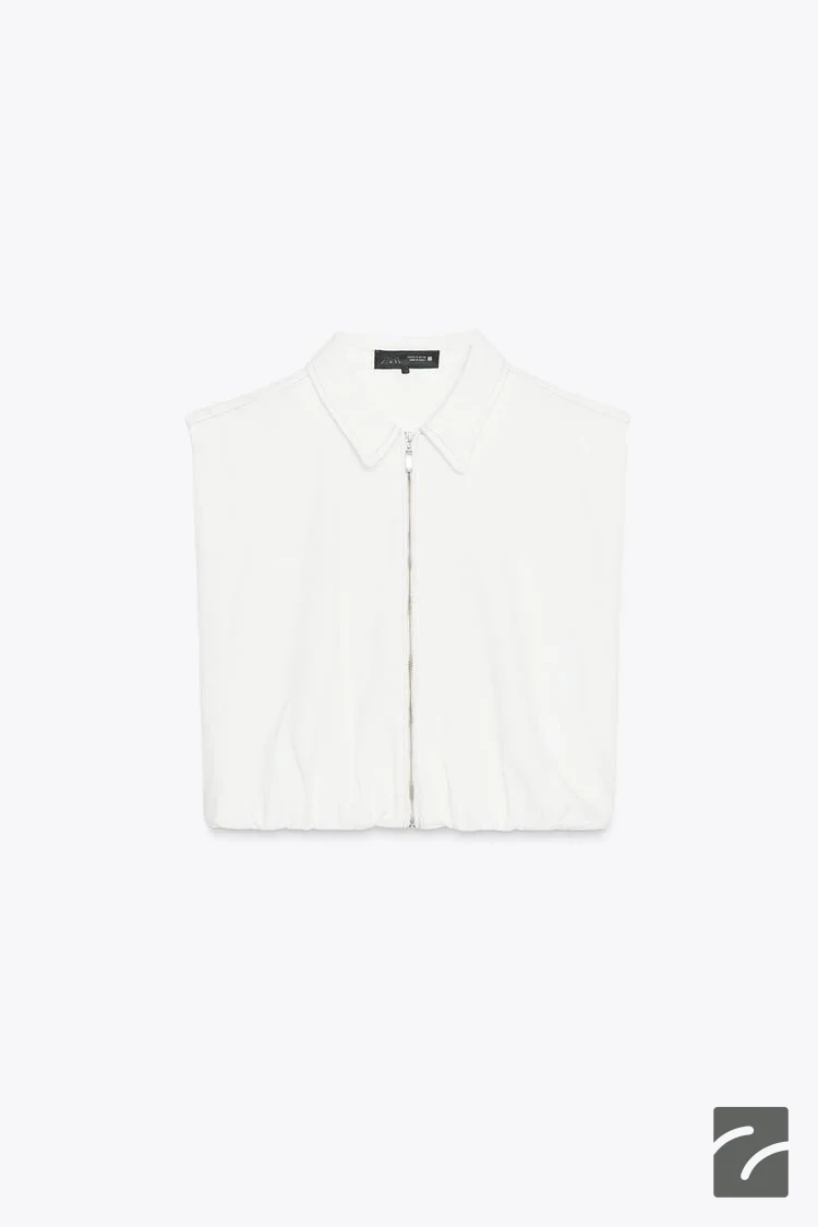 یلکی یقهدار و بدون آستین با زیپ از برند زارا (زنانه)