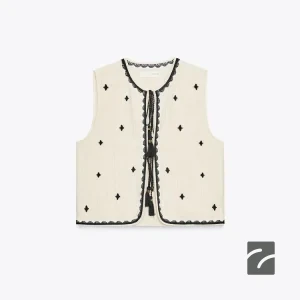 جلیقه دوچرخه‌ای بدون آستین با جزئیات از برند زارا (زنانه)