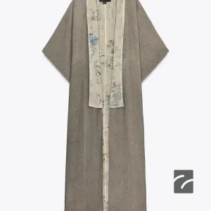 کاپشن زنانه با یقه لایه‌ای و چاک از برند زارا (زنانه)