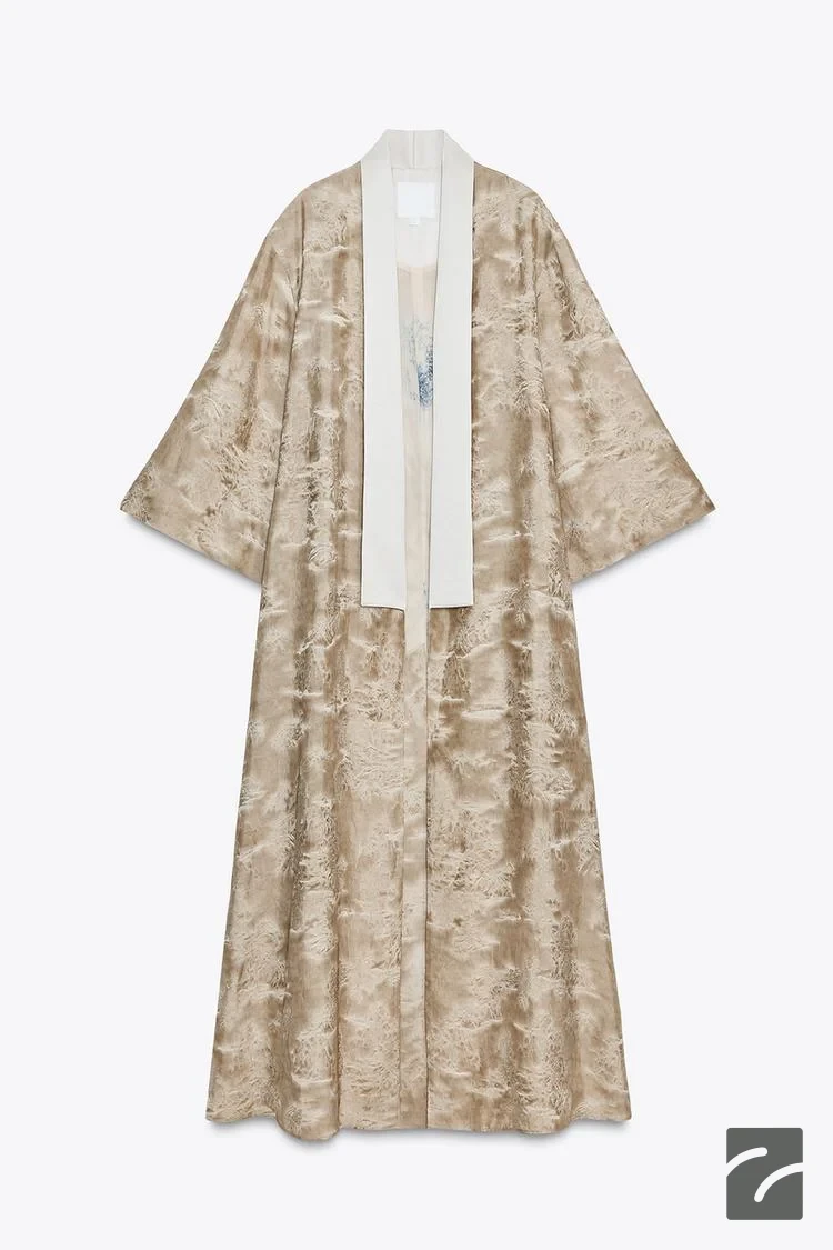 کاپشن زنانه یقه کلاپا و کیمونو از برند زارا (زنانه)