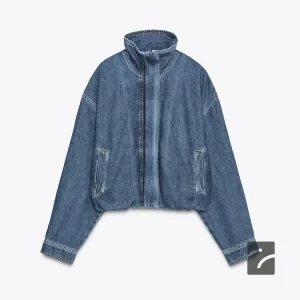 کت جلوبسته آستین بلند با جیب از برند زارا (زنانه)