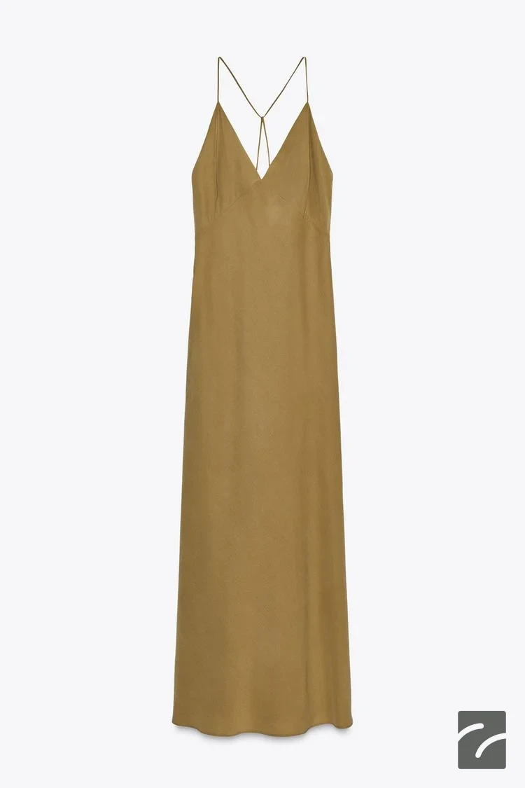 لباس بلند زنانه با یقه V و کلوش از برند زارا (زنانه)