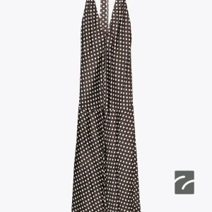 لباس بلند زنانه یقه هالتر با چین از برند زارا (زنانه)