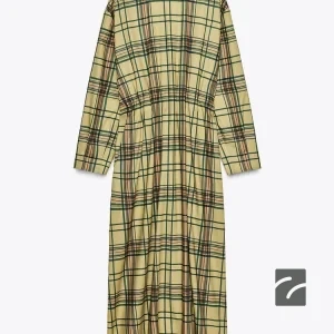 لباس میدی زنانه با یقه گرد و چین‌دار از برند زارا (زنانه)