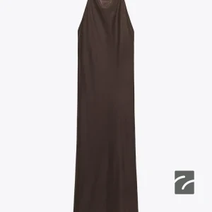 لباس زنانه یقه هالتر چین‌دار پشت باز از برند زارا (زنانه)