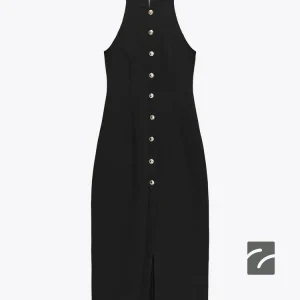 پیراهن بدون آستین با دکمه‌های طلایی از برند زارا (زنانه)