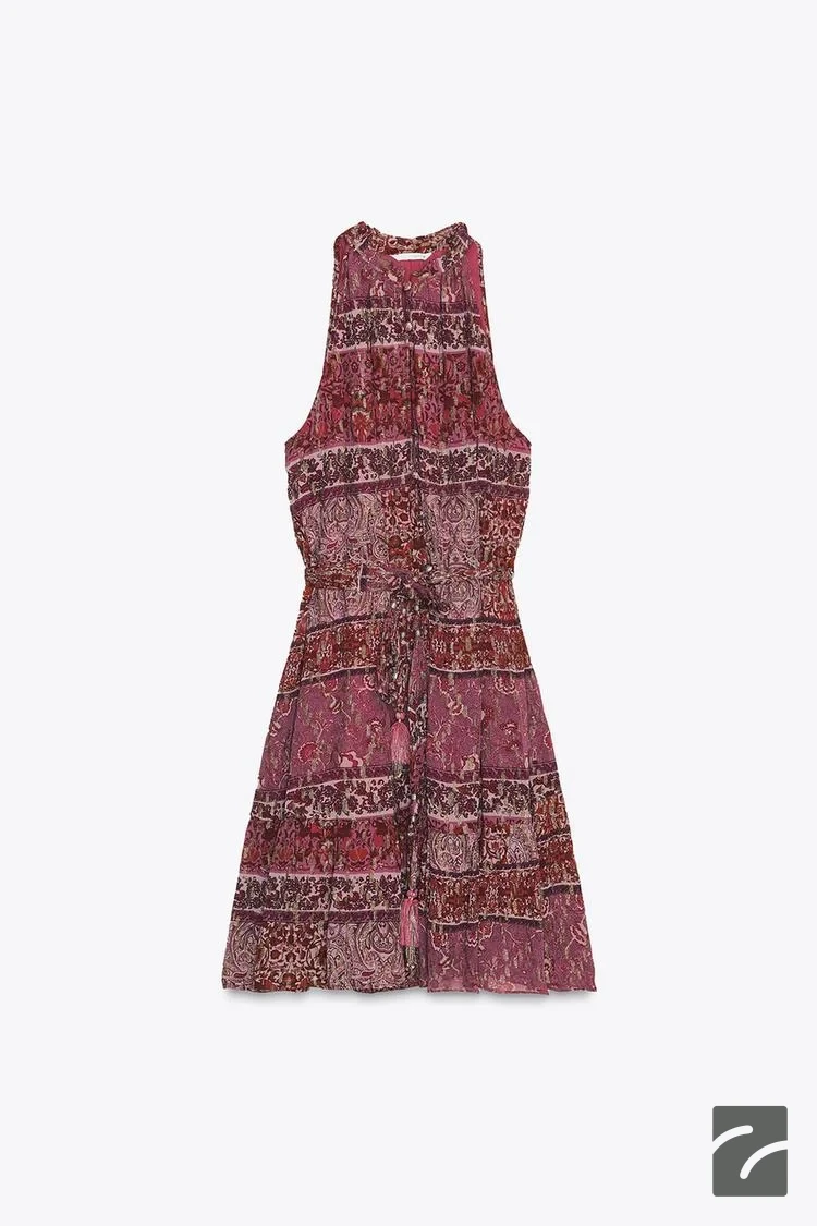 پیراهن بدون آستین با یقه بیسیکلت از برند زارا (زنانه)