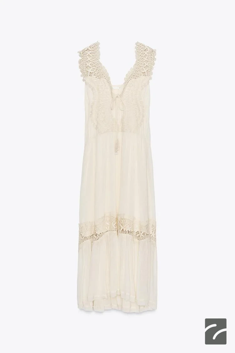 پیراهن بدون آستین V یقه با آستر از برند زارا (زنانه)