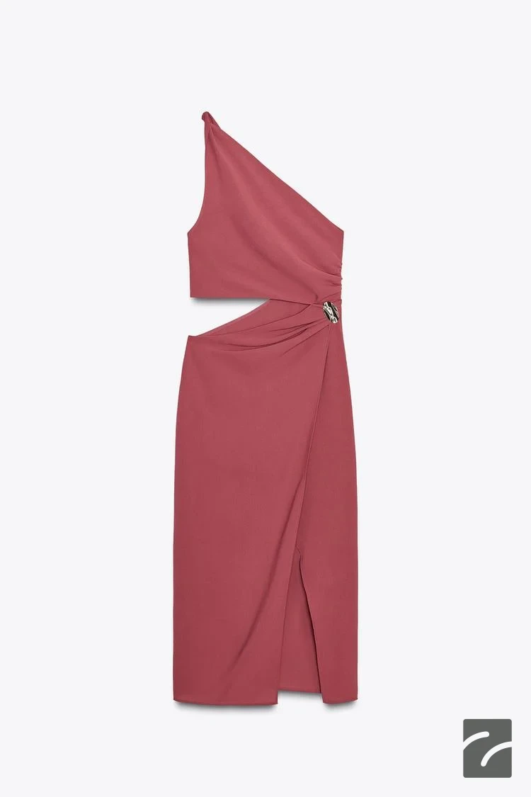 پیراهن بدون آستین یقه نامتقارن با جزئ از برند زارا (زنانه)