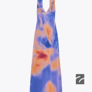 پیراهن بلند با طرح فوالار - از برند زارا (زنانه)