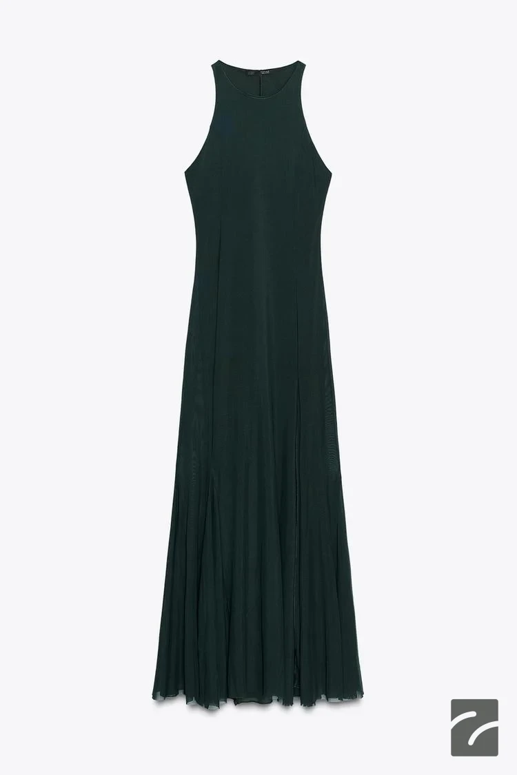 پیراهن بلند کلاسی بدون آستین از برند زارا (زنانه)