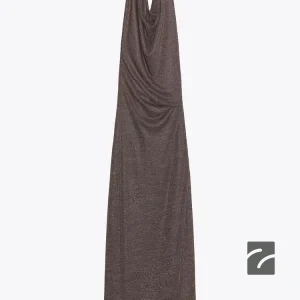 پیراهن بلند یقه هالتر با بند از برند زارا (زنانه)