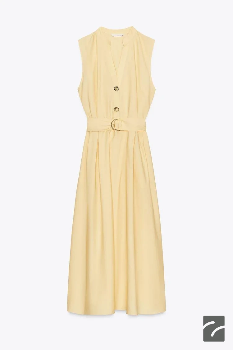 پیراهن کلوش بدون آستین با جیب از برند زارا (زنانه)