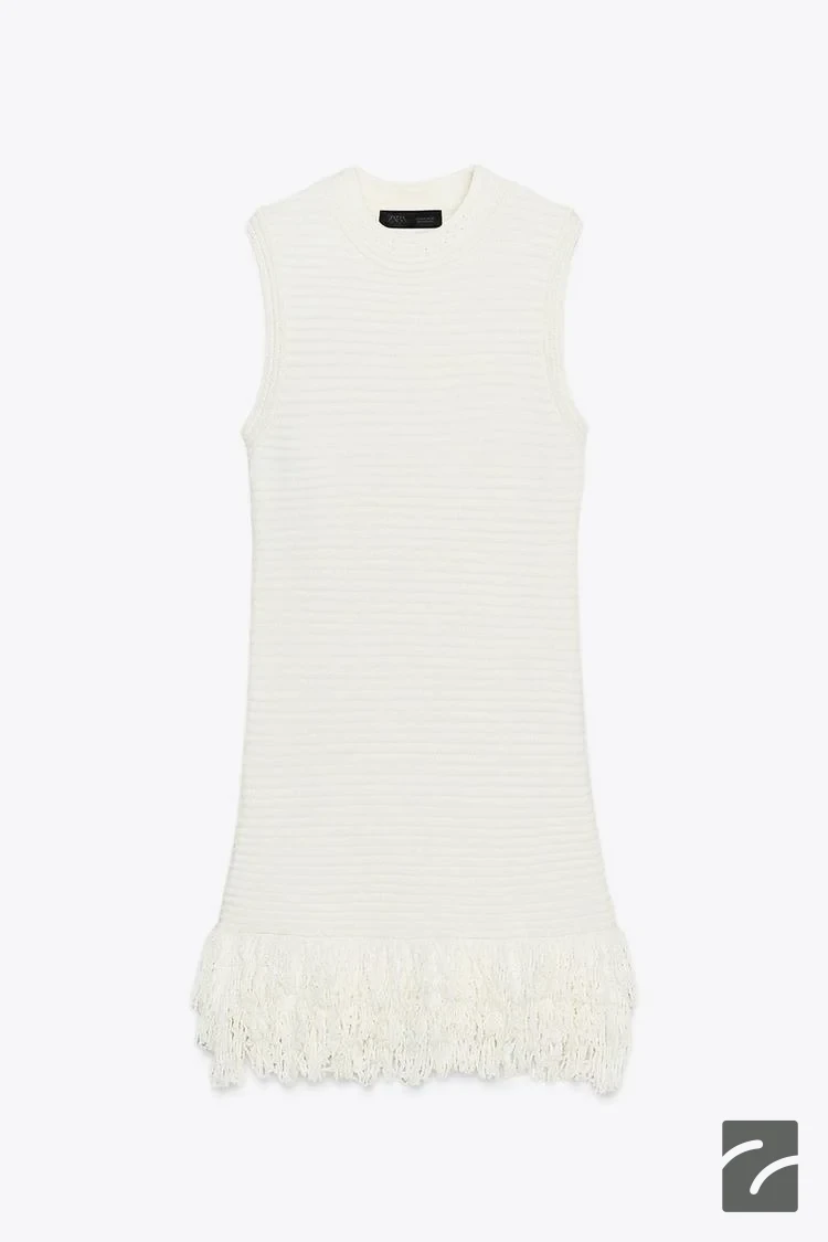 پیراهن کوتاه بدون آستین با دامن پُرسُ از برند زارا (زنانه)