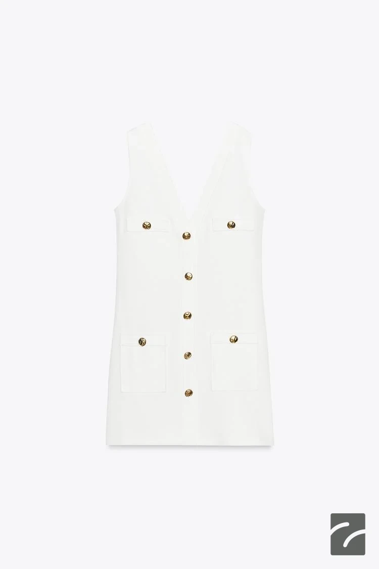 پیراهن کوتاه بدون آستین با جیب از برند زارا (زنانه)