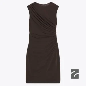 پیراهن کوتاه بدون آستین چین‌دار از برند زارا (زنانه)