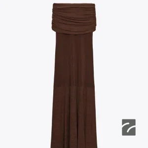 پیراهن کوتاه یقه صاف با آستین چین‌دار از برند زارا (زنانه)