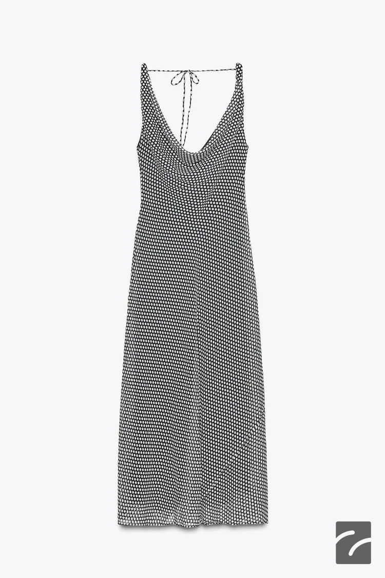 پیراهن میدی کلوش زنانه بدون آستین از برند زارا (زنانه)