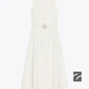 پیراهن میدی یقه‌دار بدون آستین از برند زارا (زنانه)